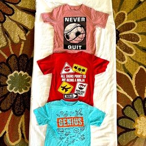 Three Size 5/6 Cotton Boys T-shirts - Children’s Place - Slightly Worn